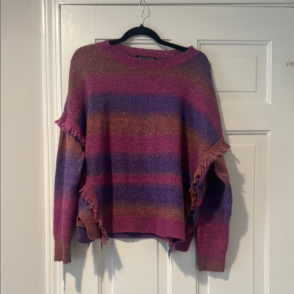 Central Park West Multicolor Striped Sweater